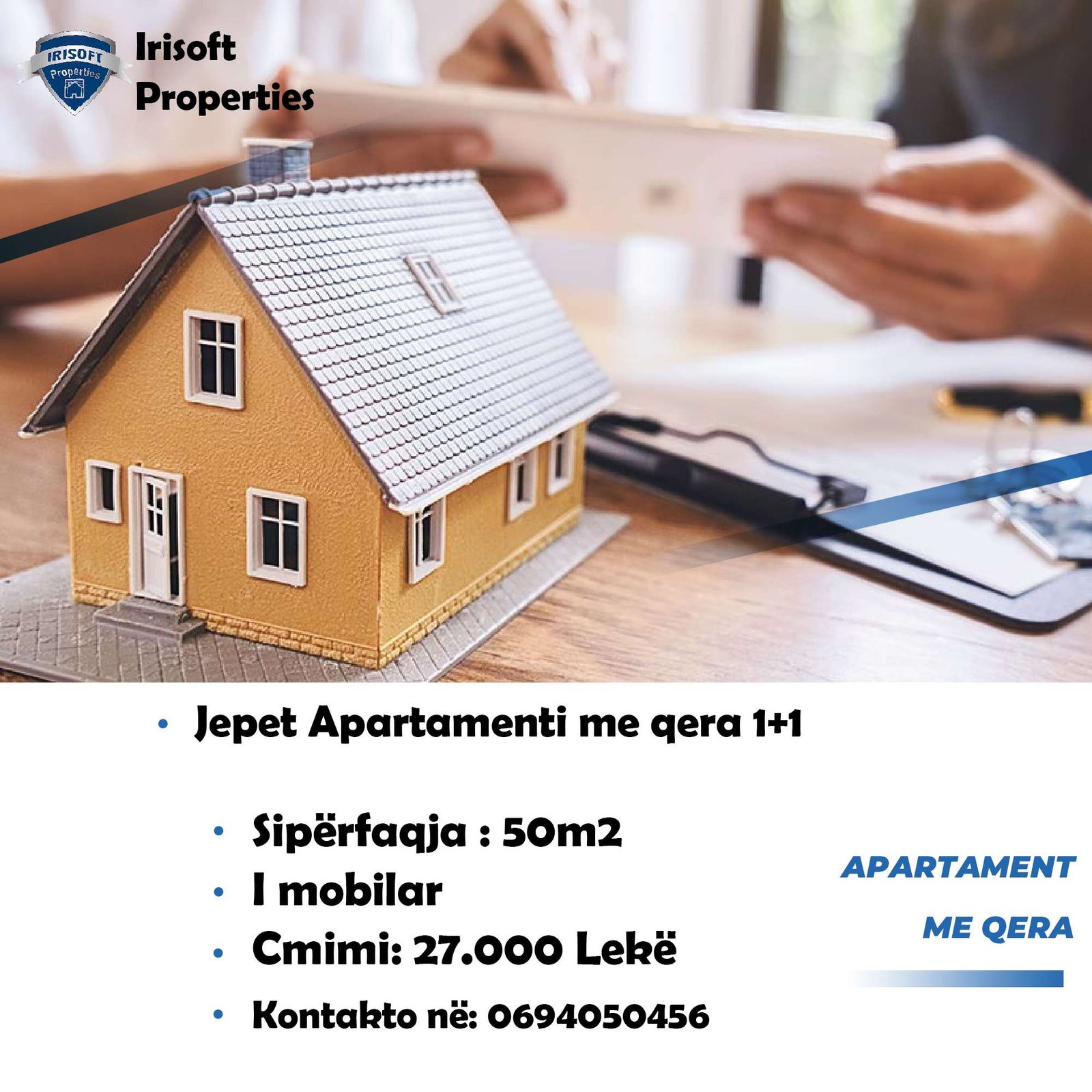 Apartament 1+1 me qera